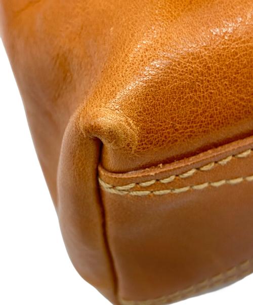 genten（ゲンテン）genten (ゲンテン) レザーショルダーバッグ キャメルの古着・服飾アイテム