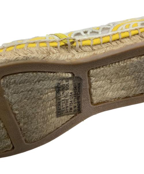 TORY BURCH（トリーバーチ）TORY BURCH (トリーバーチ) エスパドリーユ イエロー サイズ:7の古着・服飾アイテム