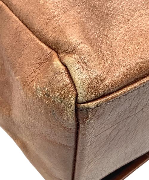 DRIES VAN NOTEN（ドリスヴァンノッテン）DRIES VAN NOTEN (ドリスヴァンノッテン) レザートートバッグ ブラウンの古着・服飾アイテム