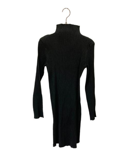 ISSEY MIYAKE（イッセイミヤケ）ISSEY MIYAKE (イッセイミヤケ) 長袖ワンピース ブラック サイズ:Mの古着・服飾アイテム
