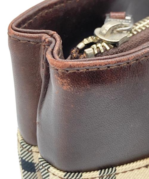 BURBERRY（バーバリー）BURBERRY (バーバリー) ハンドバッグ ベージュ×ブラックの古着・服飾アイテム