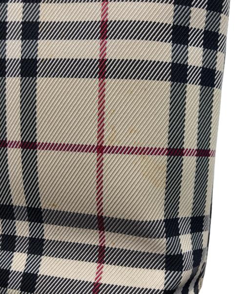 BURBERRY（バーバリー）BURBERRY (バーバリー) ハンドバッグ ベージュ×ブラックの古着・服飾アイテム