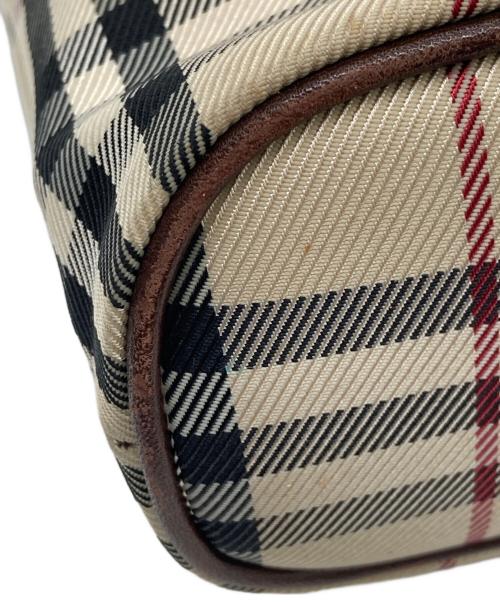 BURBERRY（バーバリー）BURBERRY (バーバリー) ハンドバッグ ベージュ×ブラックの古着・服飾アイテム