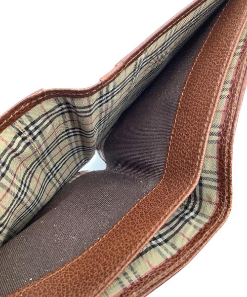 BURBERRY（バーバリー）BURBERRY (バーバリー) 2つ折り財布 ブラウンの古着・服飾アイテム