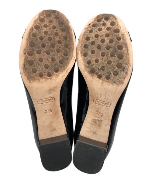 COACH（コーチ）COACH (コーチ) エナメルパンプス ブラック サイズ:37.5Mの古着・服飾アイテム