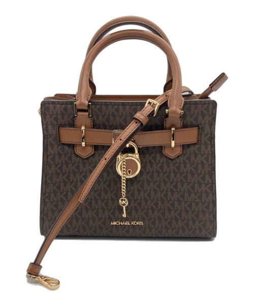 MICHAEL KORS（マイケル・コース）MICHAEL KORS (マイケル・コース) 2WAYバッグ ブラウンの古着・服飾アイテム