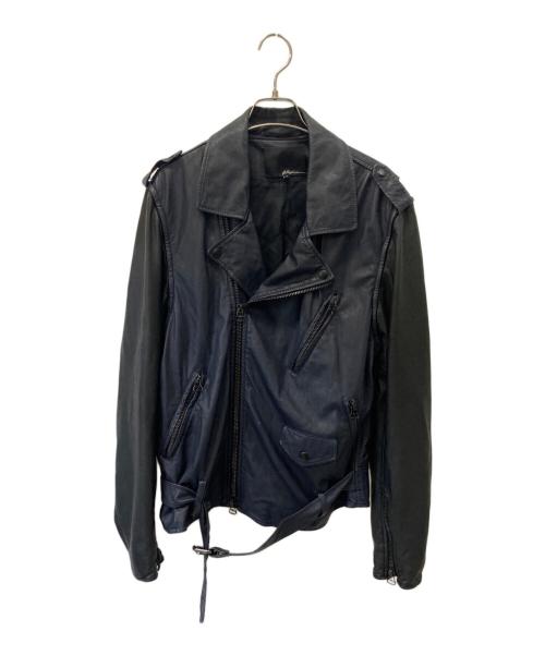 3.1 phillip lim（スリーワンフィリップリム）3.1 phillip lim (スリーワンフィリップリム) レザーライダースジャケット ネイビー サイズ:Mの古着・服飾アイテム
