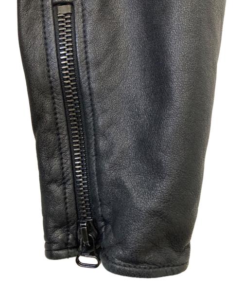 3.1 phillip lim（スリーワンフィリップリム）3.1 phillip lim (スリーワンフィリップリム) レザーライダースジャケット ネイビー サイズ:Mの古着・服飾アイテム