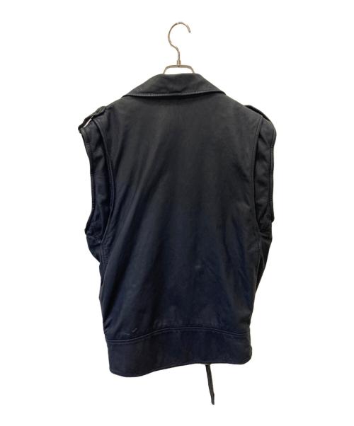 3.1 phillip lim（スリーワンフィリップリム）3.1 phillip lim (スリーワンフィリップリム) レザーライダースジャケット ネイビー サイズ:Mの古着・服飾アイテム