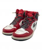 NIKEナイキ）の古着「WMNS AIR JORDAN 1 HIGH OG」｜レッド×ホワイト