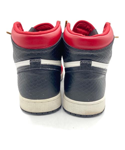 NIKE（ナイキ）NIKE (ナイキ) WMNS AIR JORDAN 1 HIGH OG レッド×ホワイト サイズ:cm28の古着・服飾アイテム