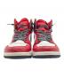 NIKE (ナイキ) WMNS AIR JORDAN 1 HIGH OG レッド×ホワイト サイズ:cm28：13000円