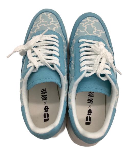 Sangacio（サンガッチョ）SANGACIO (サンガッチョ) 廣松 (ヒロミツ) ローカットスニーカー ブルー×ホワイト サイズ:CM 27.5の古着・服飾アイテム