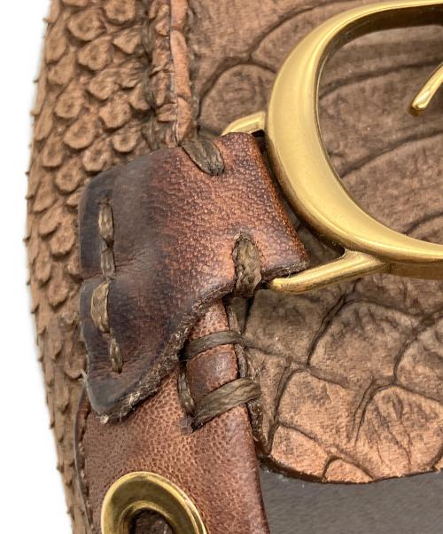 Christian Dior（クリスチャン ディオール）Christian Dior (クリスチャン ディオール) ドライビングシューズ ブラウン サイズ:38の古着・服飾アイテム