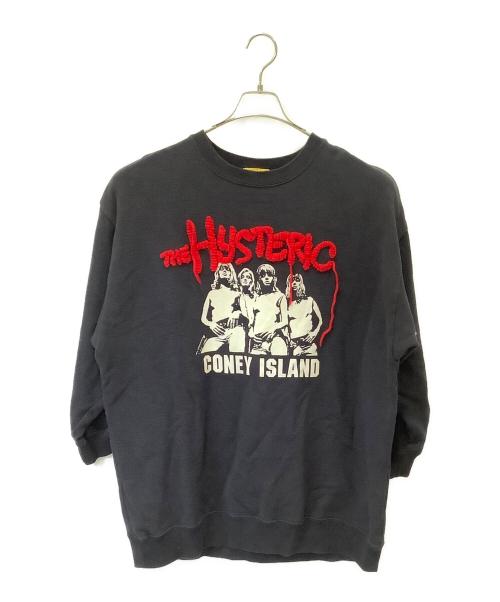 hysterics（ヒステリックス）hysterics (ヒステリックス) CONEY ISLAND刺繍 ワンピース ブラック×レッド サイズ:FREEの古着・服飾アイテム