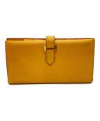 HERMESエルメス）の古着「長財布」｜イエロー