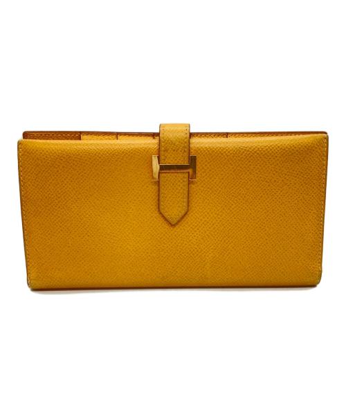 HERMES（エルメス）HERMES (エルメス) 長財布 イエローの古着・服飾アイテム
