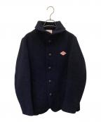 DANTONダントン）の古着「丸襟ウールモッサジャケット」｜ネイビー
