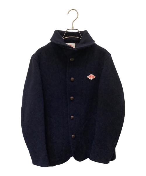 DANTON（ダントン）DANTON (ダントン) 丸襟ウールモッサジャケット ネイビー サイズ:38の古着・服飾アイテム
