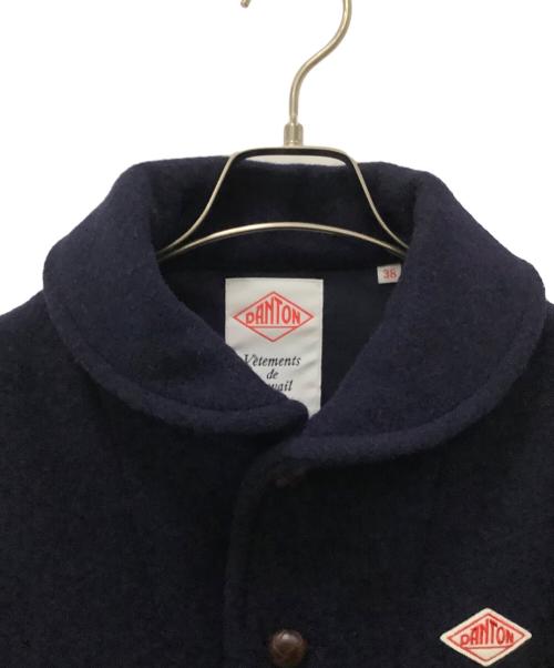 DANTON（ダントン）DANTON (ダントン) 丸襟ウールモッサジャケット ネイビー サイズ:38の古着・服飾アイテム