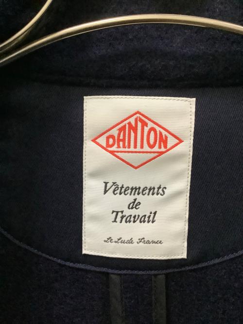 DANTON（ダントン）DANTON (ダントン) 丸襟ウールモッサジャケット ネイビー サイズ:38の古着・服飾アイテム