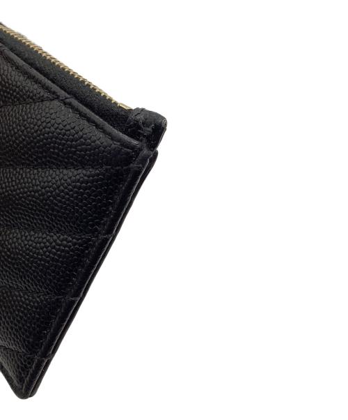 Saint Laurent Paris（サンローランパリ）Saint Laurent Paris (サンローランパリ) ジップカードケース ブラックの古着・服飾アイテム