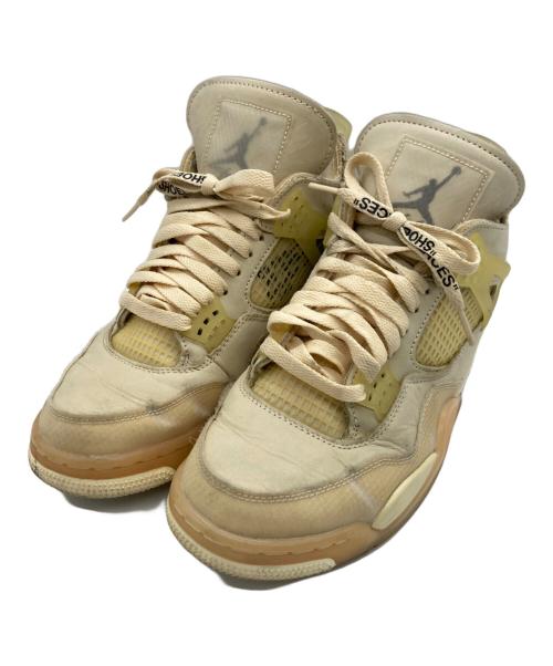 NIKE（ナイキ）NIKE (ナイキ) OFFWHITE (オフホワイト) WMNS AIR JORDAN 4 RETRO SP ベージュ サイズ: 27.5の古着・服飾アイテム