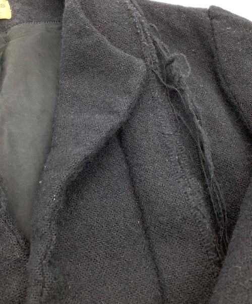 COMME des GARCONS COMME des GARCONS（コムデギャルソン コムデギャルソン）COMME des GARCONS COMME des GARCONS (コムデギャルソン コムデギャルソン) 縮絨フラワーノーカラーウールジャケット ブラック サイズ:Sの古着・服飾アイテム