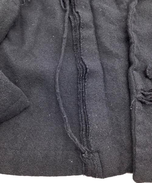 COMME des GARCONS COMME des GARCONS（コムデギャルソン コムデギャルソン）COMME des GARCONS COMME des GARCONS (コムデギャルソン コムデギャルソン) 縮絨フラワーノーカラーウールジャケット ブラック サイズ:Sの古着・服飾アイテム