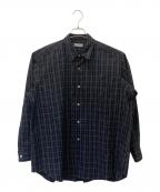 COMME des GARCONS HOMMEコムデギャルソン オム）の古着「長袖シャツ」｜ブラック