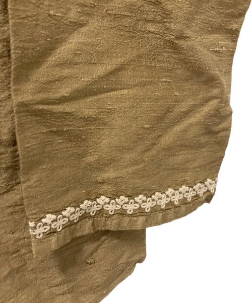 COMME des GARCONS HOMME（コムデギャルソン オム）COMME des GARCONS HOMME (コムデギャルソン オム) 刺繍シルクスリーピングシャツ ブラウン サイズ:Mの古着・服飾アイテム