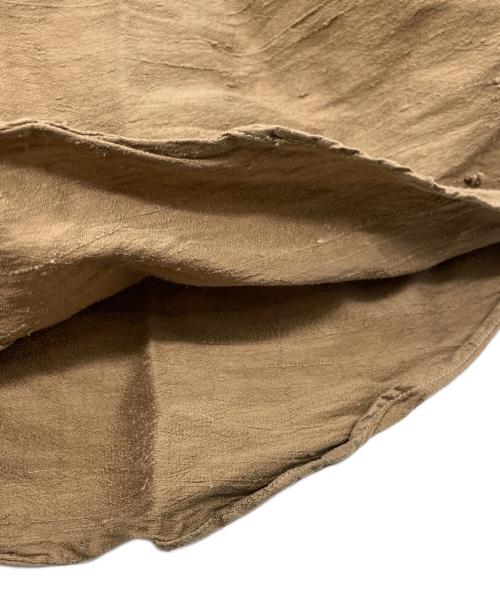 COMME des GARCONS HOMME（コムデギャルソン オム）COMME des GARCONS HOMME (コムデギャルソン オム) 刺繍シルクスリーピングシャツ ブラウン サイズ:Mの古着・服飾アイテム