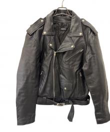 PRECIOUS（プレシャス）の古着「レザーライダースジャケット」｜ブラック