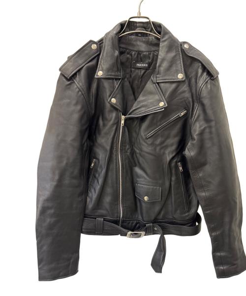 PRECIOUS（プレシャス）PRECIOUS (プレシャス) レザーライダースジャケット ブラック サイズ:44の古着・服飾アイテム