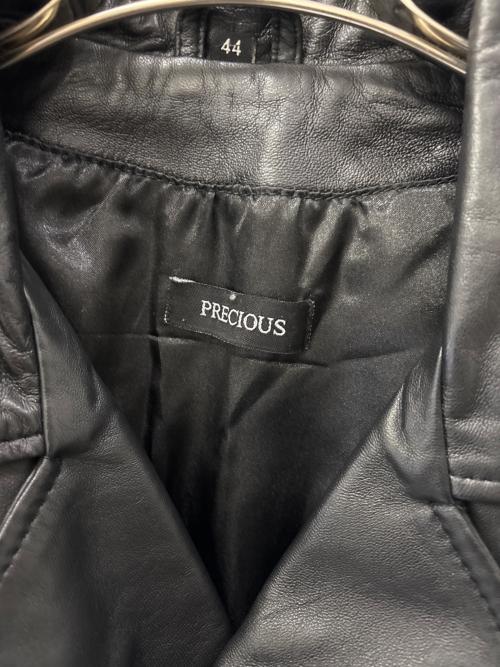 PRECIOUS（プレシャス）PRECIOUS (プレシャス) レザーライダースジャケット ブラック サイズ:44の古着・服飾アイテム