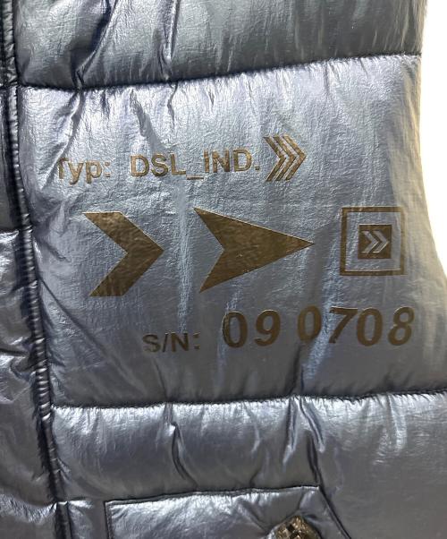 DIESEL（ディーゼル）DIESEL (ディーゼル) レイヤード中綿ベスト メタリックブルー サイズ:Sの古着・服飾アイテム