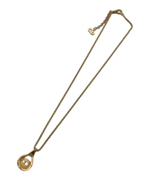 Christian Dior（クリスチャン ディオール）Christian Dior (クリスチャン ディオール) CDロゴネックレス ゴールドの古着・服飾アイテム