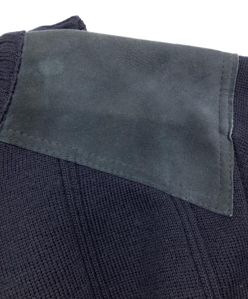 Burberry's（バーバリー）Burberry's (バーバリー) エルボーパッチニット ネイビー サイズ:Lの古着・服飾アイテム