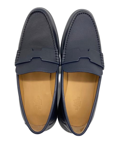 HERMES（エルメス）HERMES (エルメス) モカシンドンローファー ブラック サイズ:40の古着・服飾アイテム