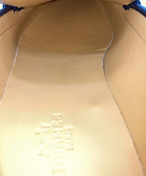 HERMES（エルメス）HERMES (エルメス) モカシンドンローファー ブラック サイズ:40の古着・服飾アイテム