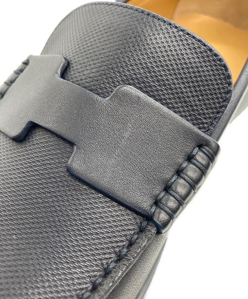 HERMES（エルメス）HERMES (エルメス) モカシンドンローファー ブラック サイズ:40の古着・服飾アイテム