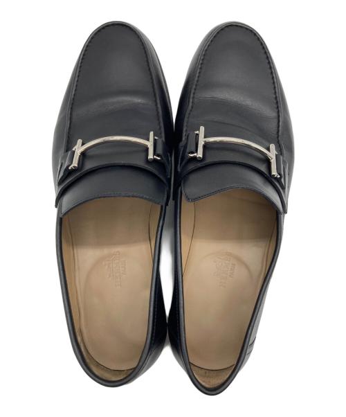 HERMES（エルメス）HERMES (エルメス) ビットローファー ブラック サイズ:40の古着・服飾アイテム