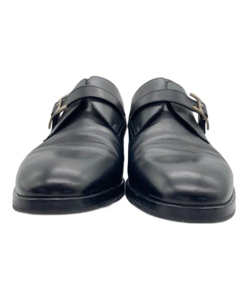 HERMES（エルメス）HERMES (エルメス) モンクストラップシューズ ブラック サイズ:40の古着・服飾アイテム