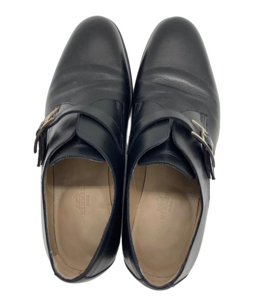 HERMES（エルメス）HERMES (エルメス) モンクストラップシューズ ブラック サイズ:40の古着・服飾アイテム