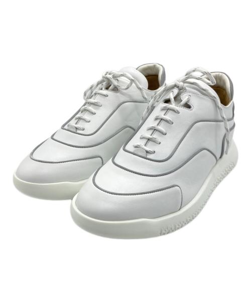 HERMES（エルメス）HERMES (エルメス) ローカットスニーカー ホワイト サイズ:40の古着・服飾アイテム