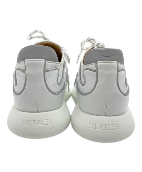 HERMES（エルメス）HERMES (エルメス) ローカットスニーカー ホワイト サイズ:40の古着・服飾アイテム