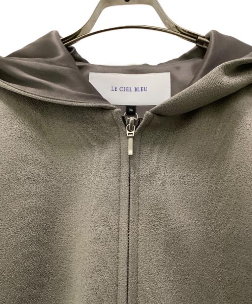 LE CIEL BLEU（ルシェルブルー）LE CIEL BLEU (ルシェルブルー) ジップパーカー グレー サイズ:36 未使用品の古着・服飾アイテム
