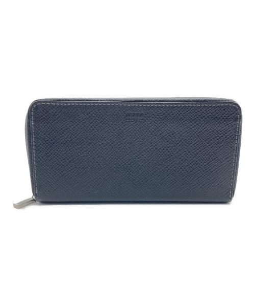 TAKEO KIKUCHI（タケオキクチ）TAKEO KIKUCHI (タケオキクチ) ラウンドファスナー財布 ブラックの古着・服飾アイテム