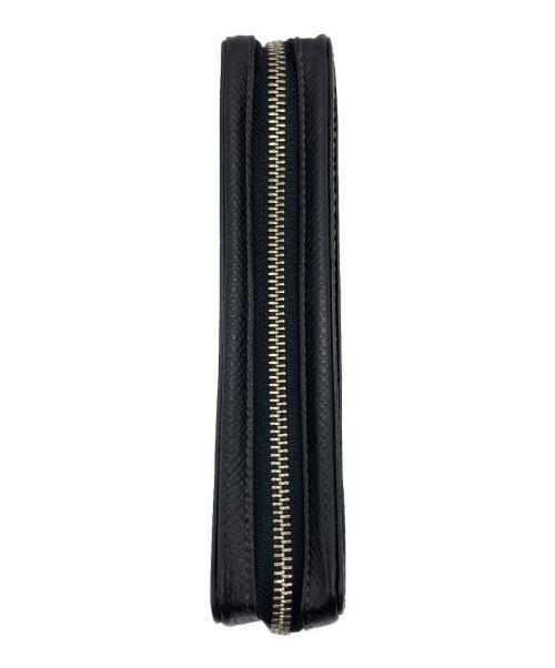 TAKEO KIKUCHI（タケオキクチ）TAKEO KIKUCHI (タケオキクチ) ラウンドファスナー財布 ブラックの古着・服飾アイテム