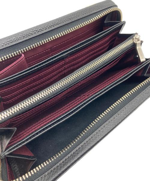 TAKEO KIKUCHI（タケオキクチ）TAKEO KIKUCHI (タケオキクチ) ラウンドファスナー財布 ブラックの古着・服飾アイテム